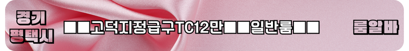 평택 룸알바