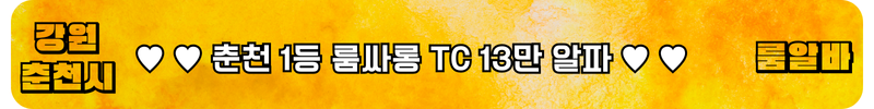 춘천 룸알바
