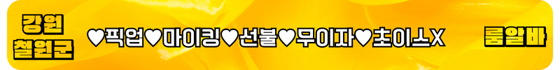 철원 룸알바